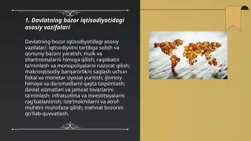 Bozor iqtisodiyoti sharoitida davlatning vazifalari va iqtisodiy siyosatining maqsadlari 3