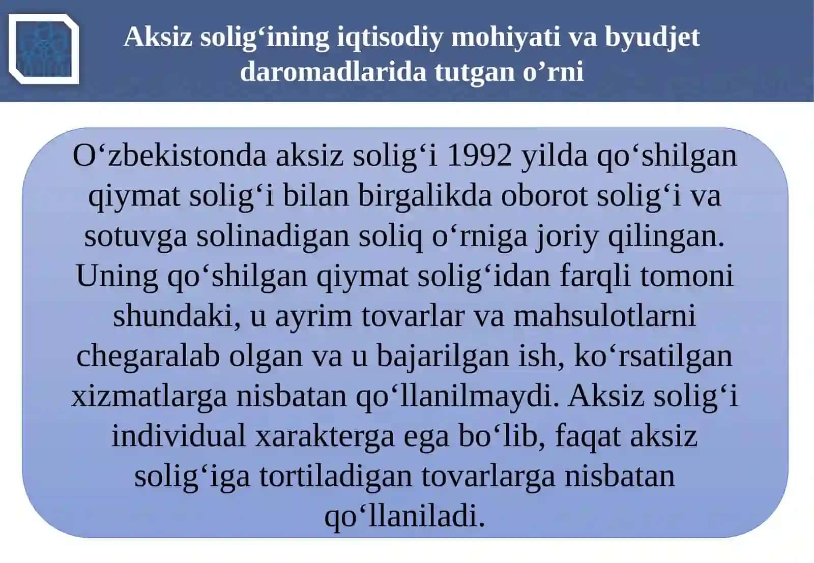 Aksiz solig‘i 3