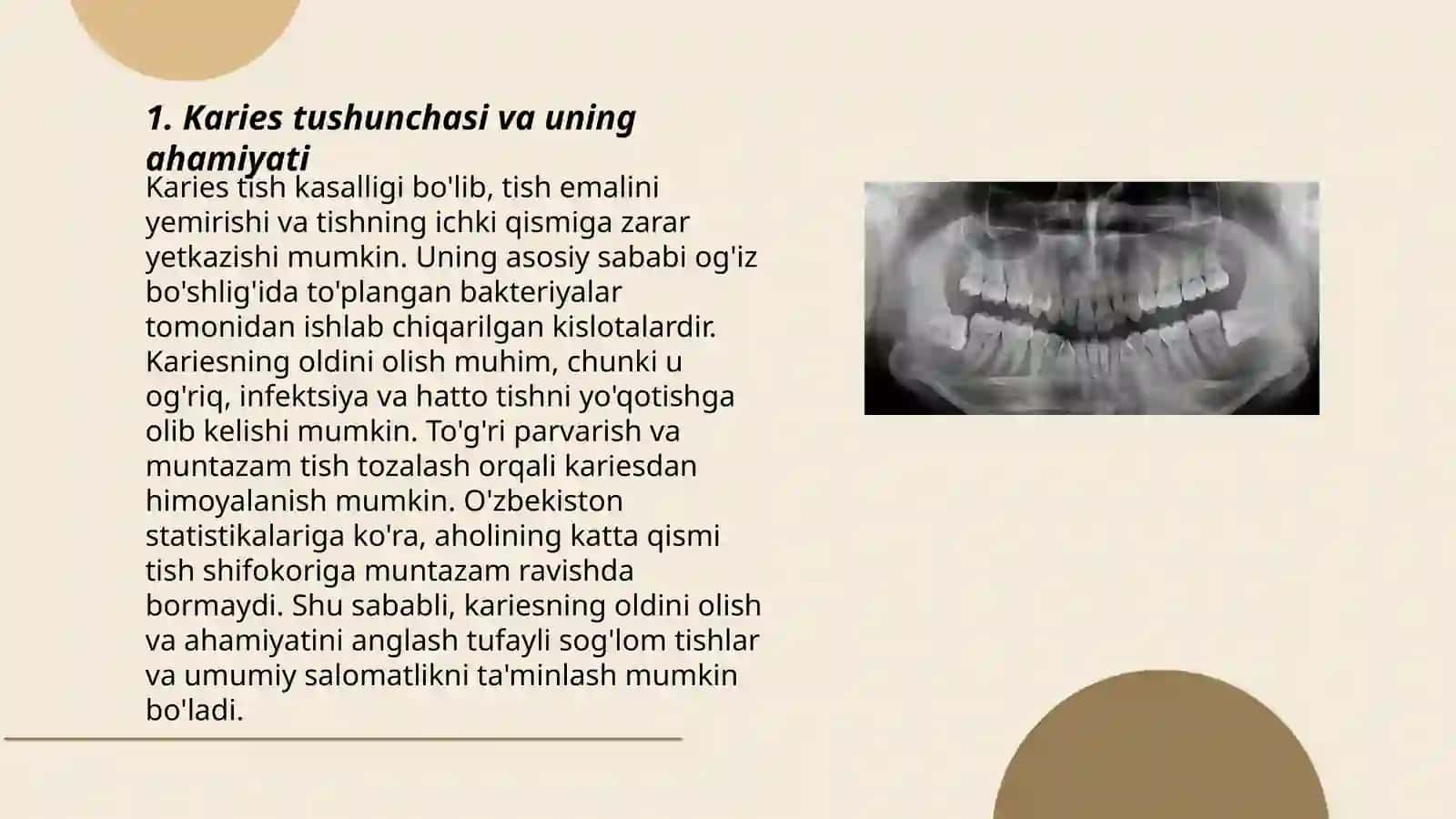 Fantomlarning 3-sinf karies bo’shliqlarini charxlash va plombalash 3