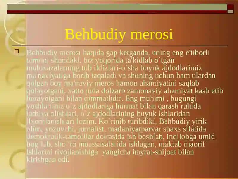 Maxmudxo`ja Behbudiyning hayot faoliyati 3