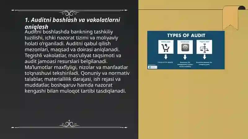 Banklarda audit jarayonini bosqichlari 3