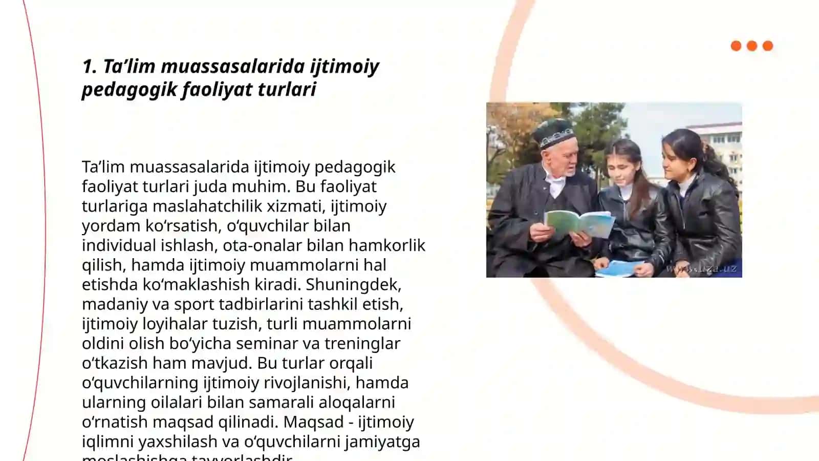 Ijtimoiy pedagogik faoliyat 3
