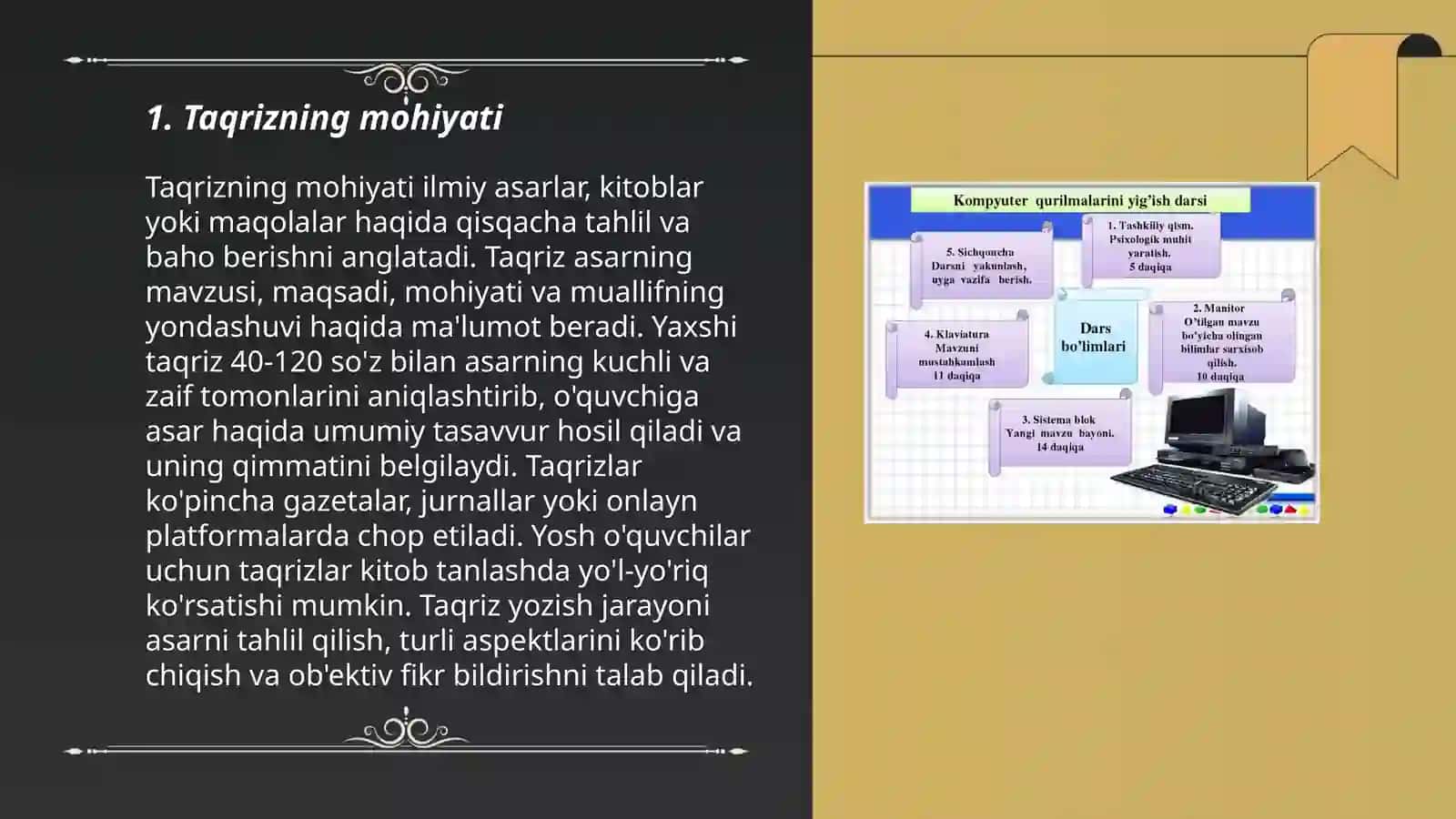 Taqrizning turlari 3