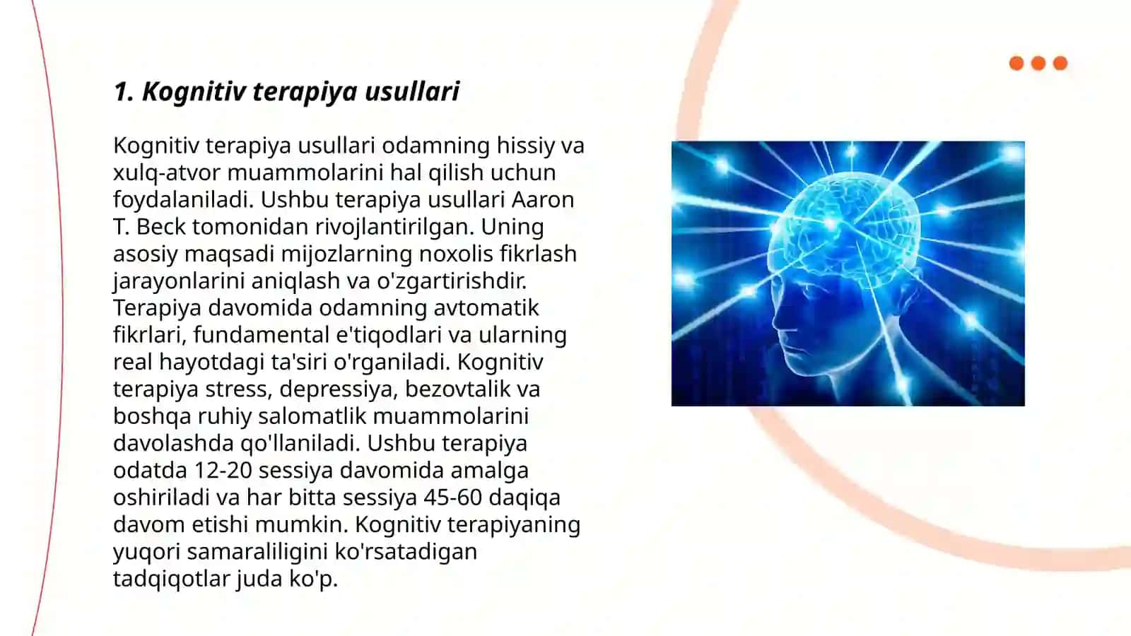 Zamonaviy Psixoterapiya:Intellektual buzilishlarni tuzatish 3