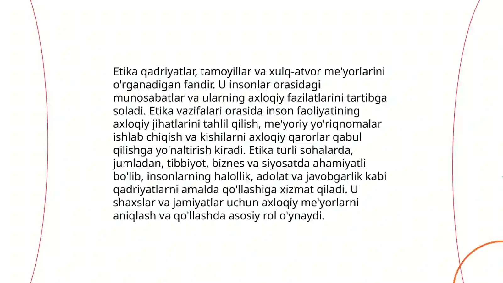 Etikaning asosiy tushunchalari va jamiyatdagi o‘rni 3