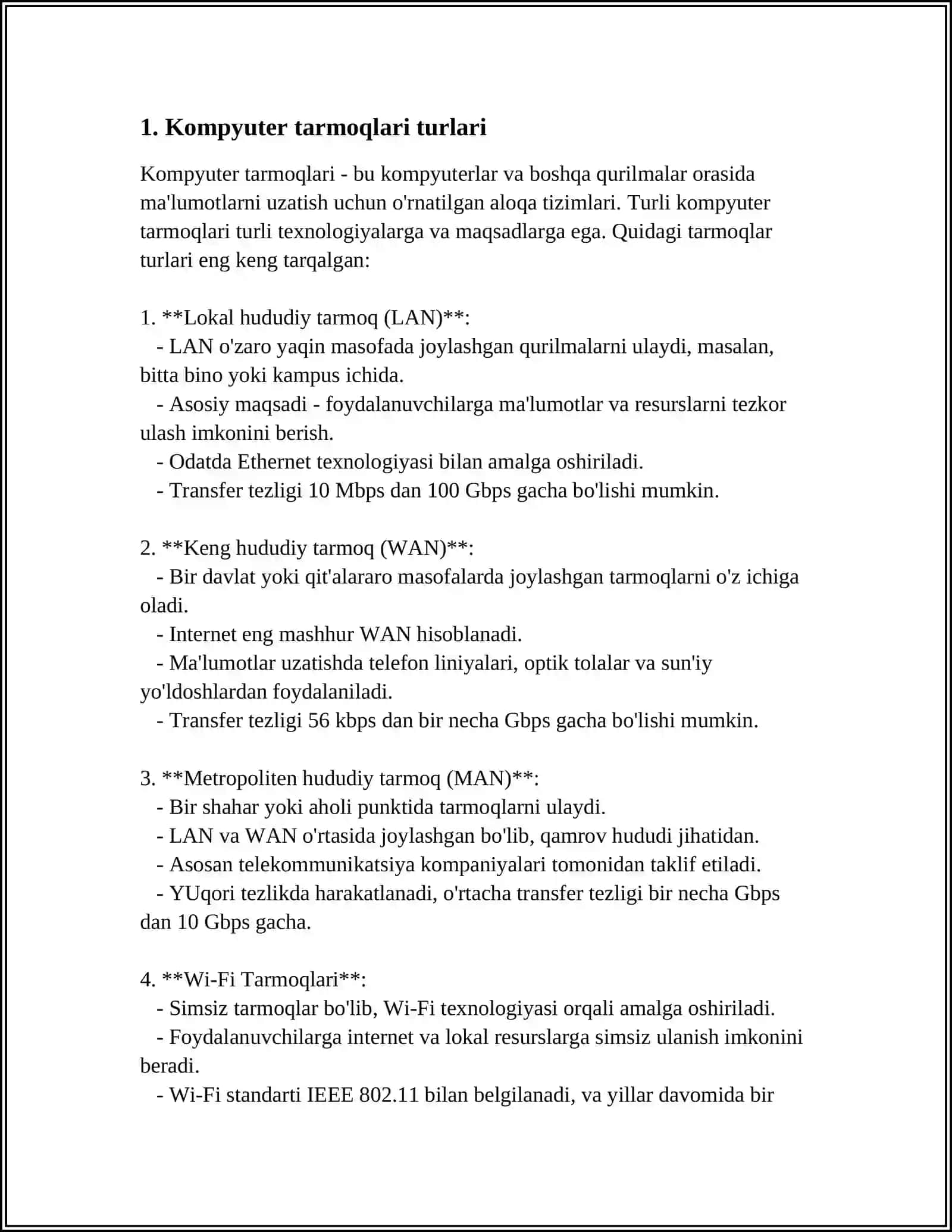 KOMPYUTER TARMOQLARI VA UNING ASOSIY TUSHUNCHALARI VA TURLARI 3