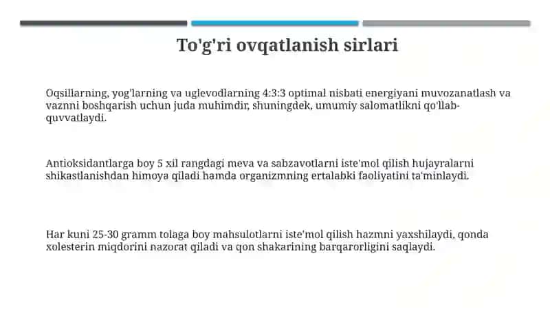 Sogʻlomturmushtarzigazamonaviyyondashuvlar 3