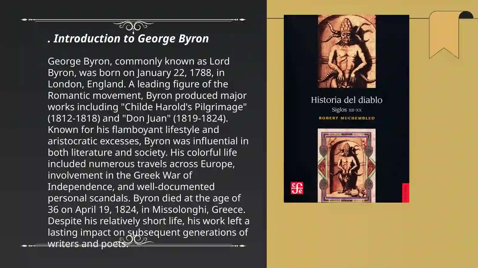 George Byron İngiliz tilida 15 varoqli PDF prezentatsiya 3
