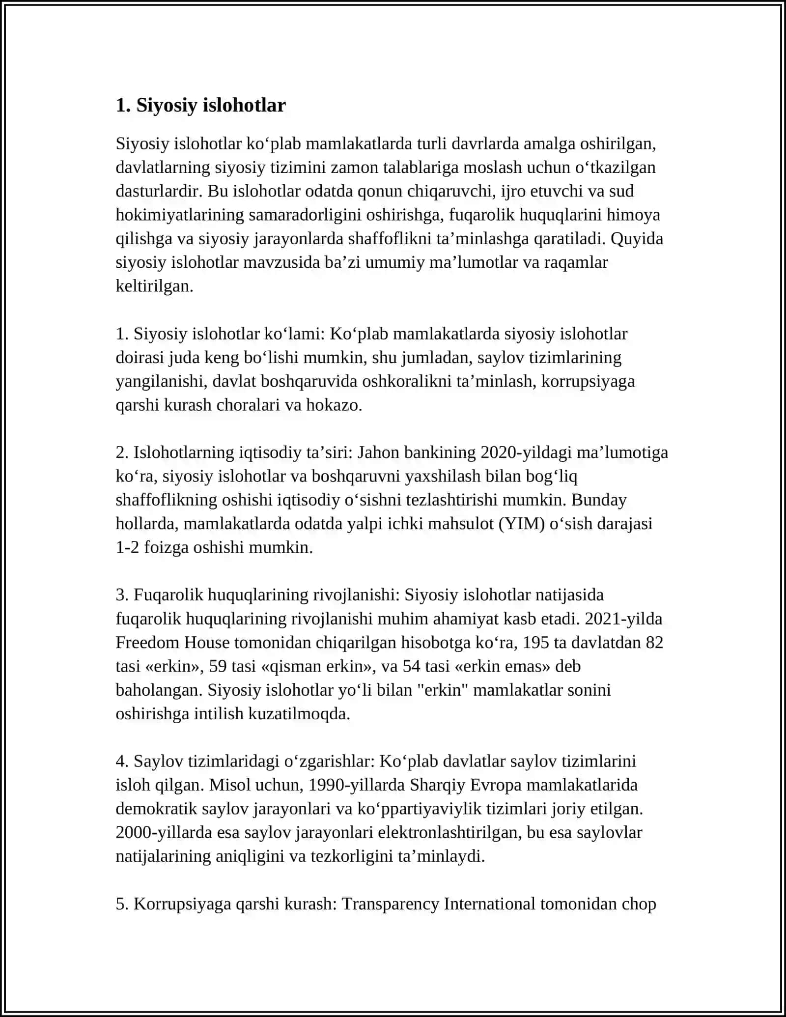 MUSTAQILIK YILLARIDA DAVLAT BOSHQARUVI TIZIMIDAGI ISLOHOTLAR 3