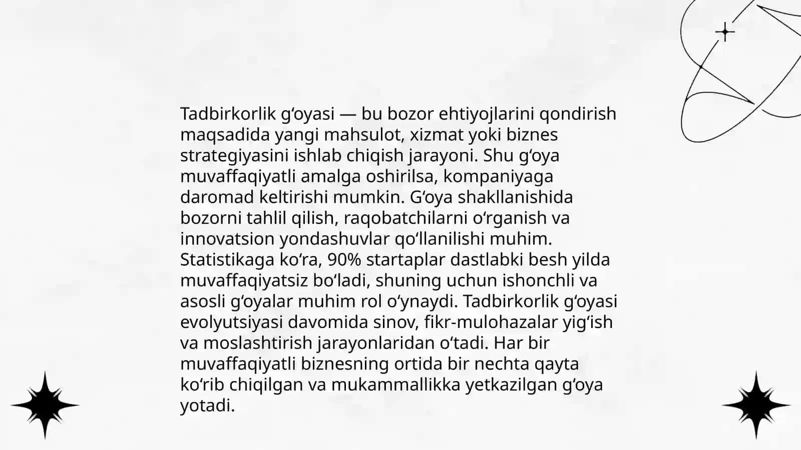Tadbirkorlik g‘oyasi va uning shakllanishi 3