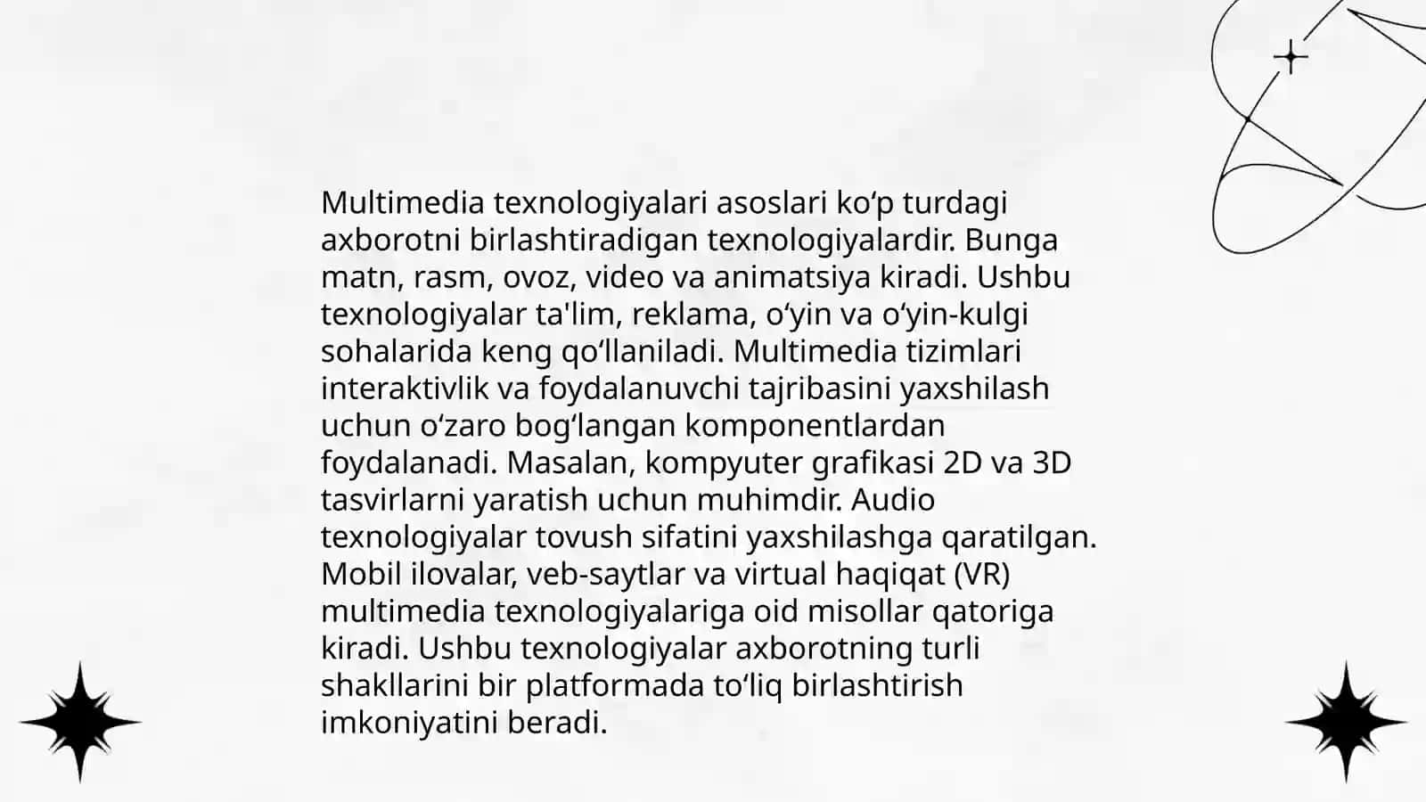 Multimedia va uning zamonaviy taʼminoti 3