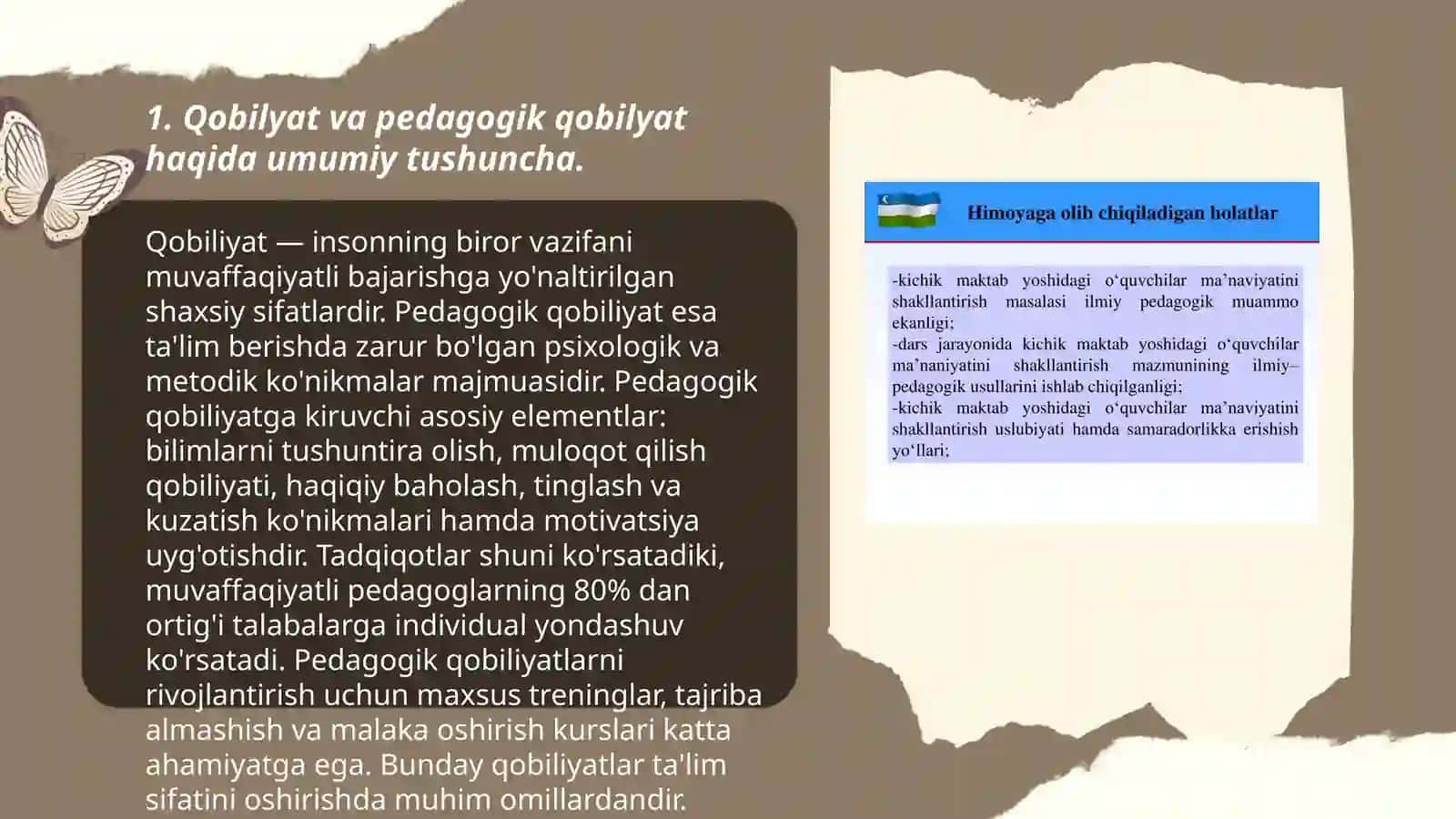 O'qituvchi faoliyatida pedagogik qobilyat 3