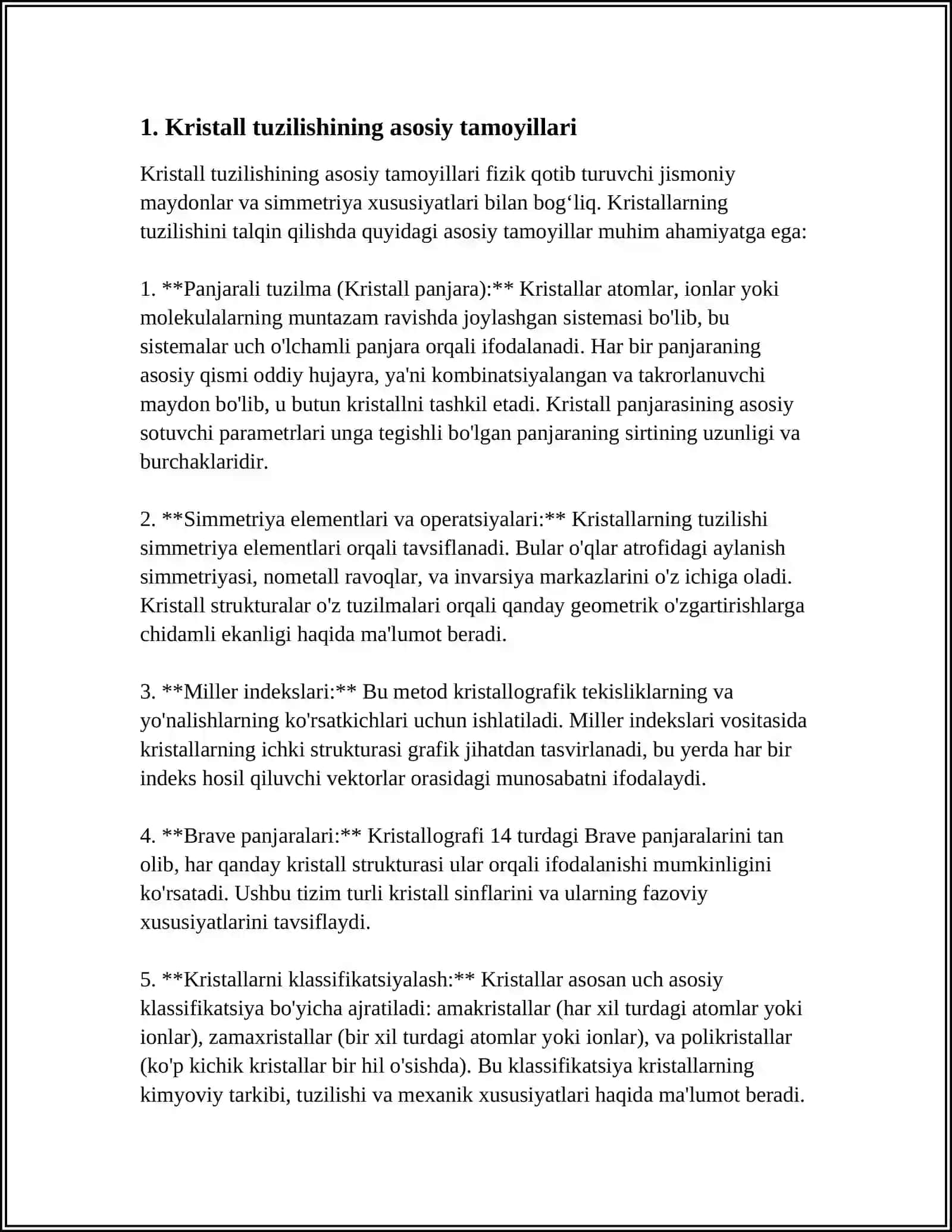 MODDALARNING KRISTALL TUZILISHI 3