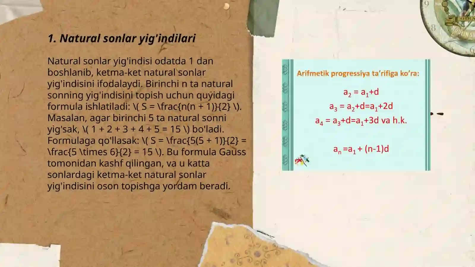Toplamlarni sinflarga ajratishga oid misollar 3