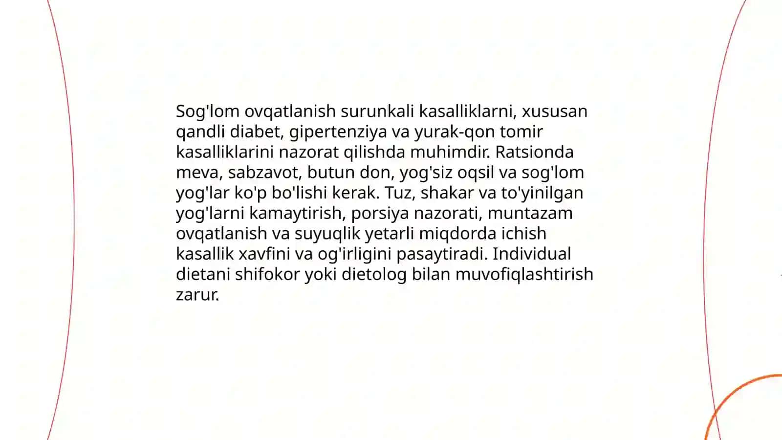Turli kasalliklarni davolashda sog’lom turmush tarzi 3