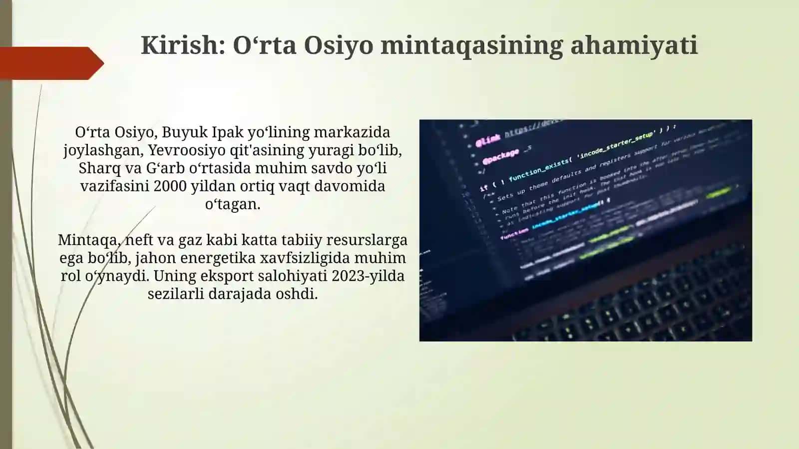 O‘rta Osiyo mintaqasining geosiyosiy va geostrategik o‘rni 3
