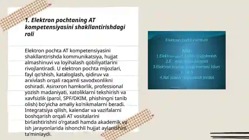 Elektron pochta AT kompetensiyasi 3