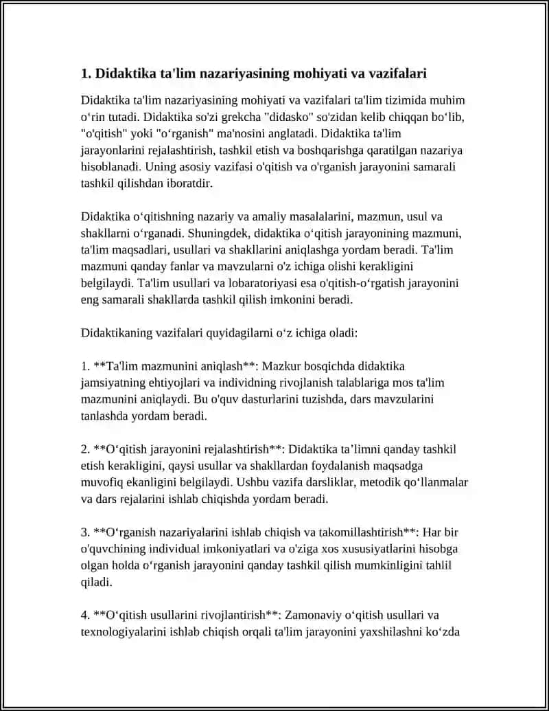 DIDAKTIKA TALIM NAZARIYASINING MOHIYATI 3