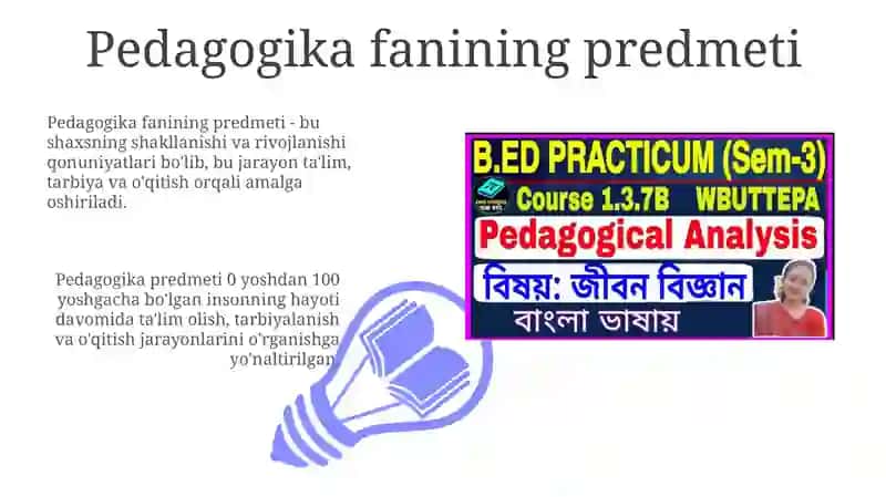 Pedagogika fanining predmeti va vazifalari 3