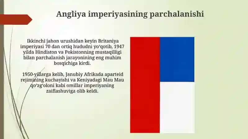 Ikkinchi jahon urushidan so'ng Fransiya va Angliya munosabatlari 3