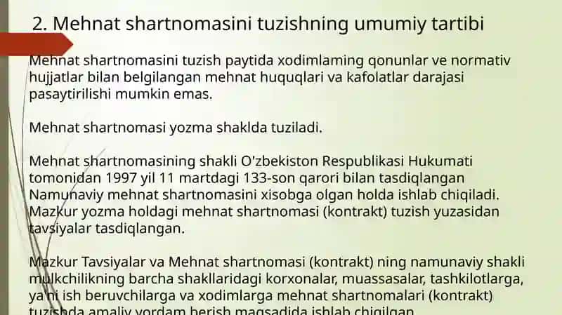 Mehnat shartnomasi 3