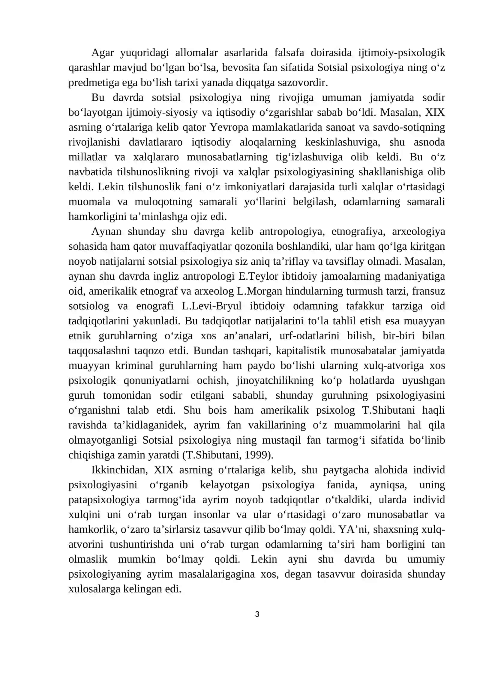 Sotsial psixologik g'oyalarning shakllanishi tarixi 3