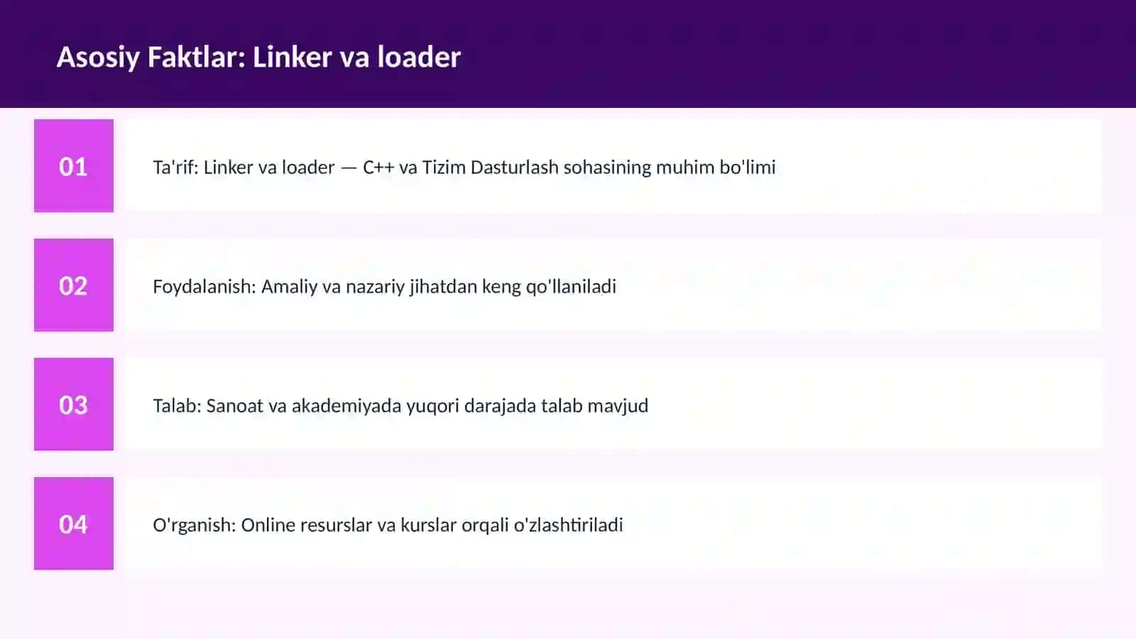 C++ VA TIZIM DASTURLASH 3