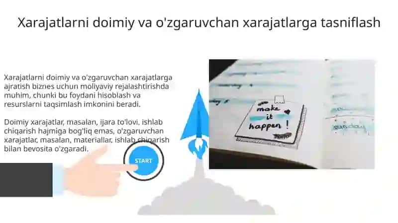 Xarajatlarni doimiy va o'zgaruvchan xarajatlarga ajratish 3