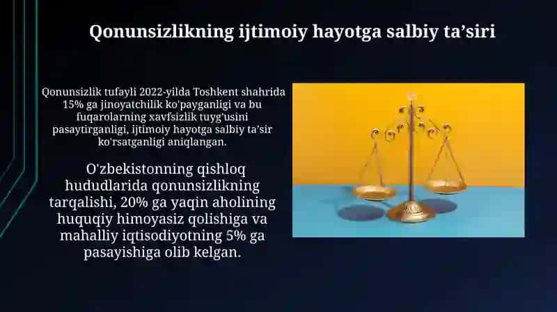 Qonunsizlikning Ijtimoiy Hayotga Salbiy Ta'siri 3