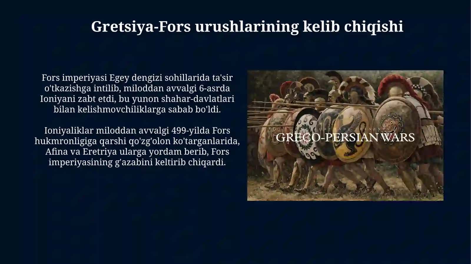 Gretsiya-Fors urushlarining kelib chiqishi 3