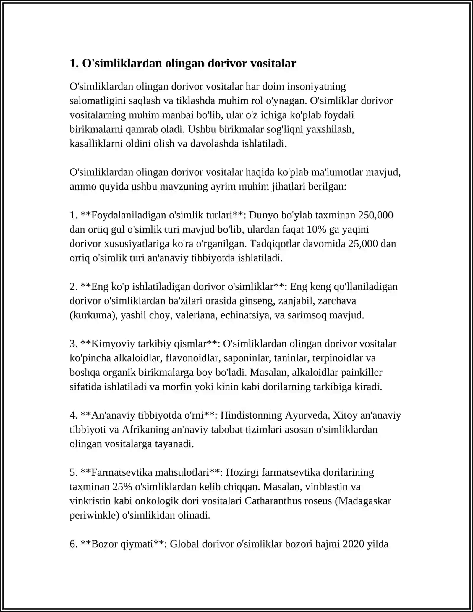O'simliklardan olingan dorivor vositalar 3