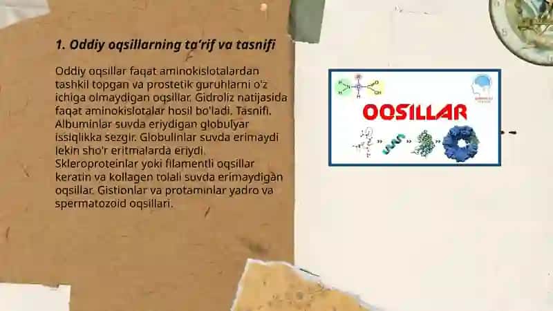 Oddiy oqsillarning biologik ahamiyati 3