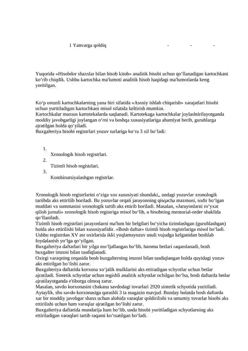 Buxgalteriya hisobi registrlari va shakllari 3