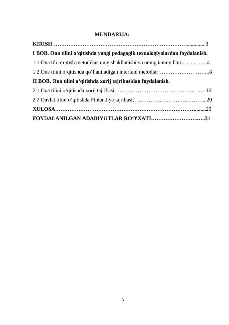 Ona tili ta’limi jarayonida rivojlangan xorijiy davlatlar tajribasidan foydalanish metodikasi 3