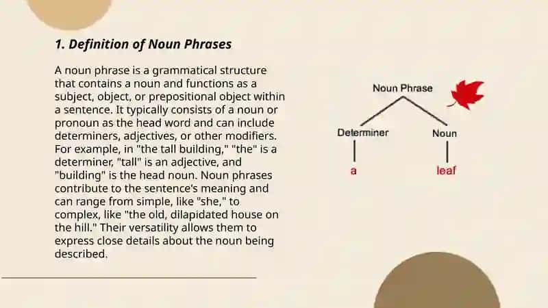 Noun Phrases 3