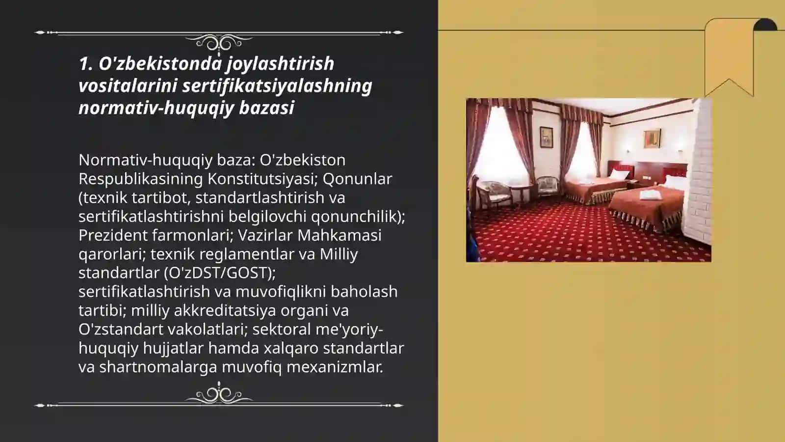O'zbekistonda joylashtirish vositalarini sertifikatsiyadan o'tkazish 3