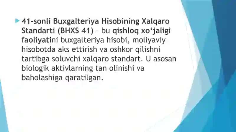 Moliyaviy hisobot fanidan “Biologik aktivlar” mavzusida tayyorlagan taqdimot ishi 3
