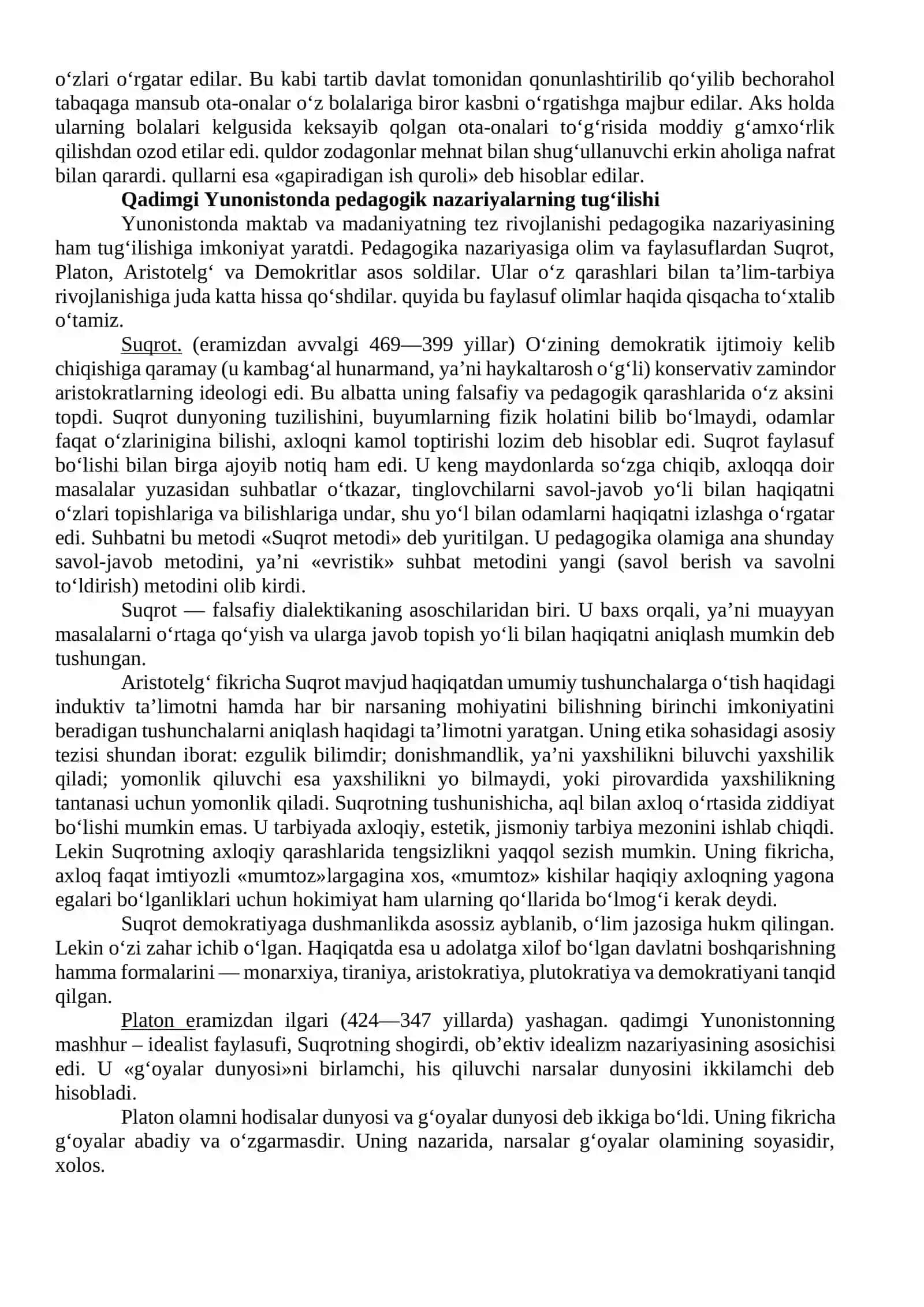 Jahon pedagogika fani rivojlanish tarixi 3