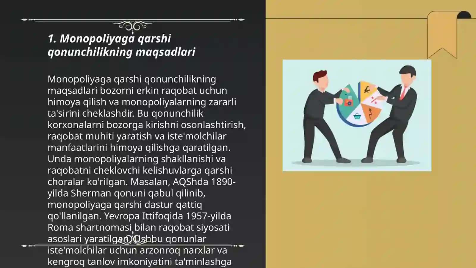 Monopoliyaga qarshi qonunchilik va ularning amal qilishi 3