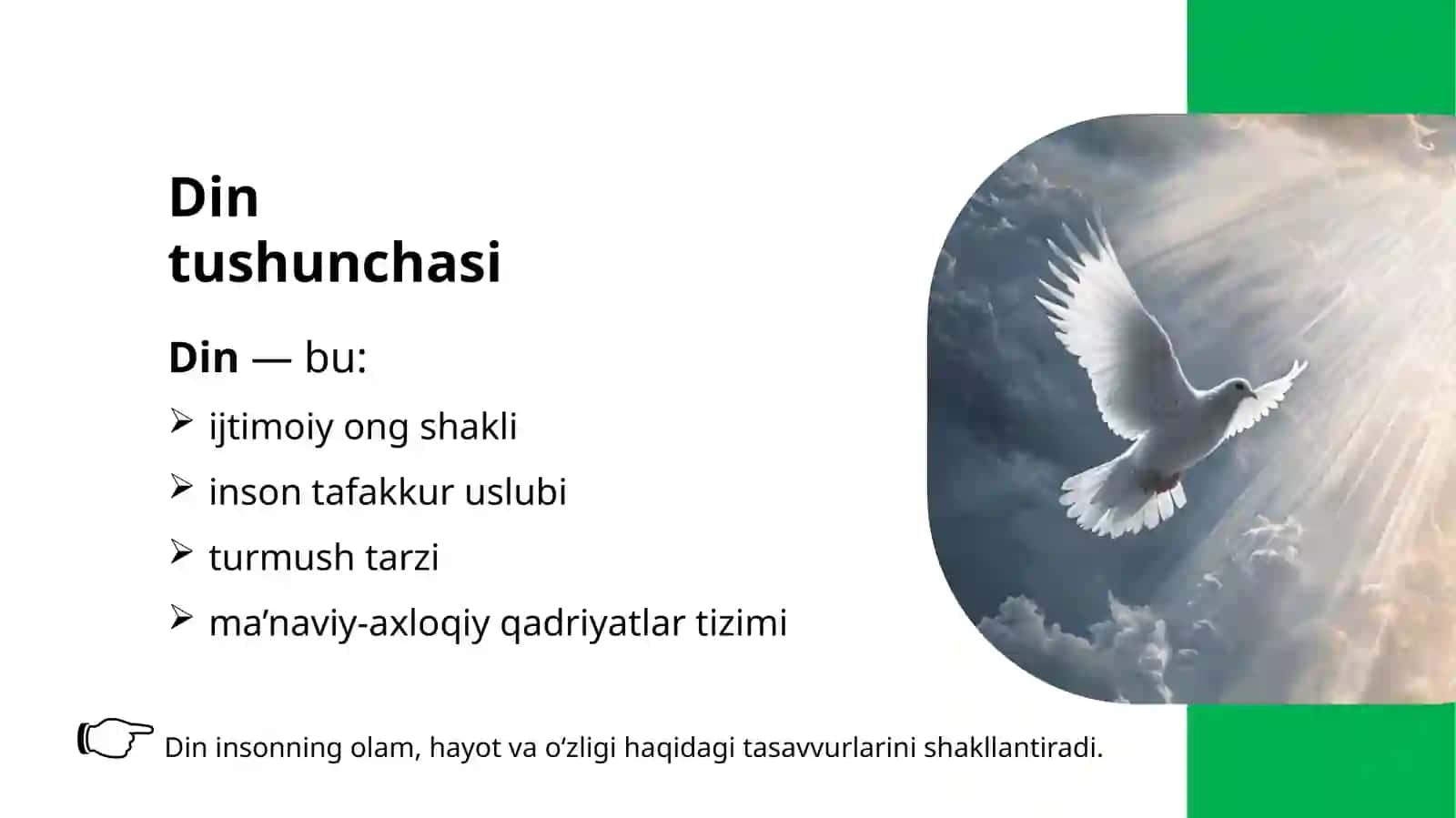 Dinshunoslik fanining predmeti, maqsad va vazifalari 3