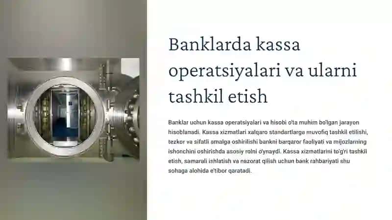 Kassa operastiyalari, ularni tashkil qilish va hisobga olinishi 3