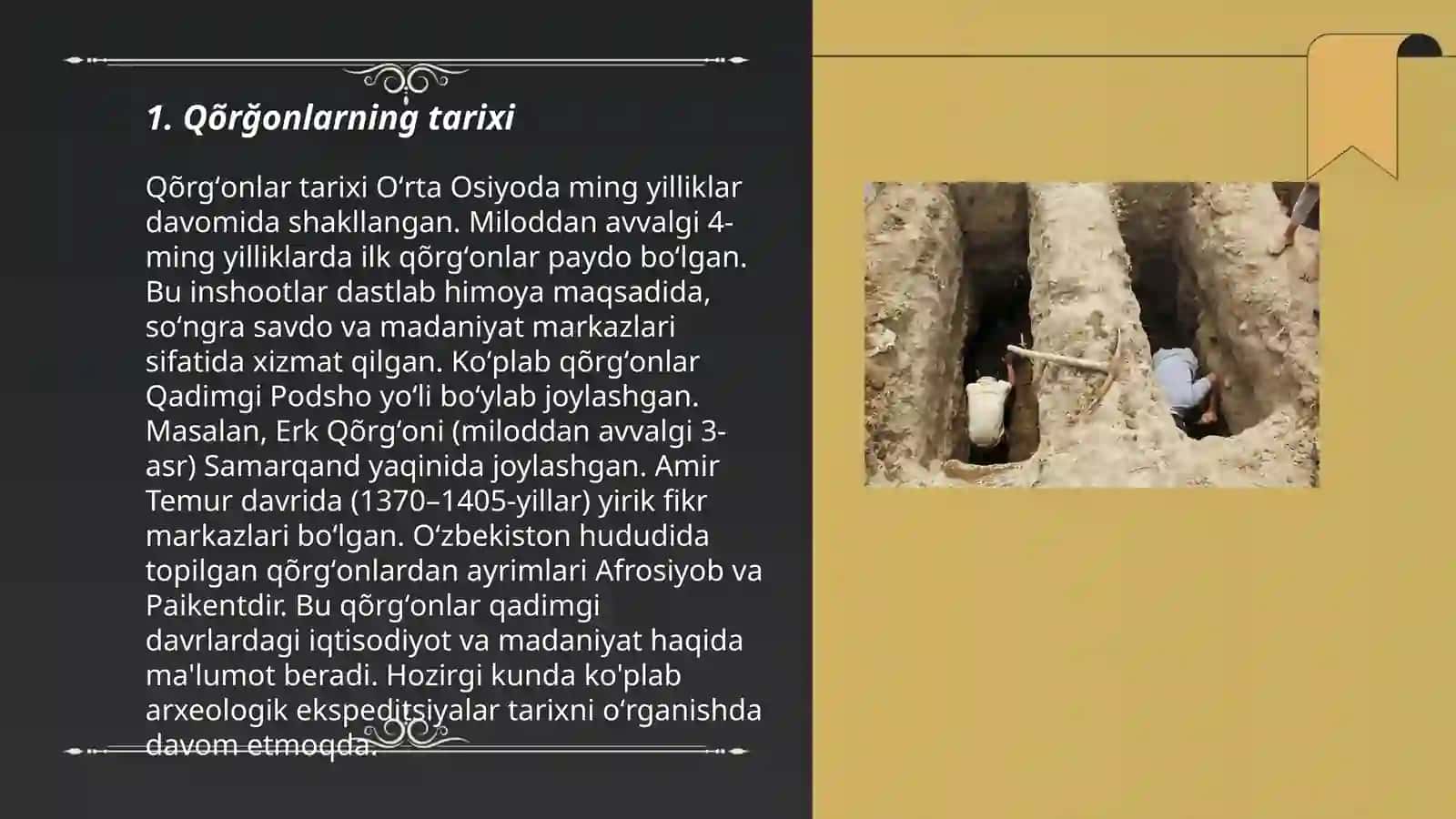 Qõrğonlarning turlari va ularni õrganishning asosiy vazifalari 3