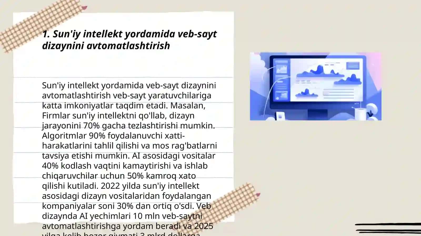 Sunʼiy intelektdan foydalanib web saytlar yaratish 3