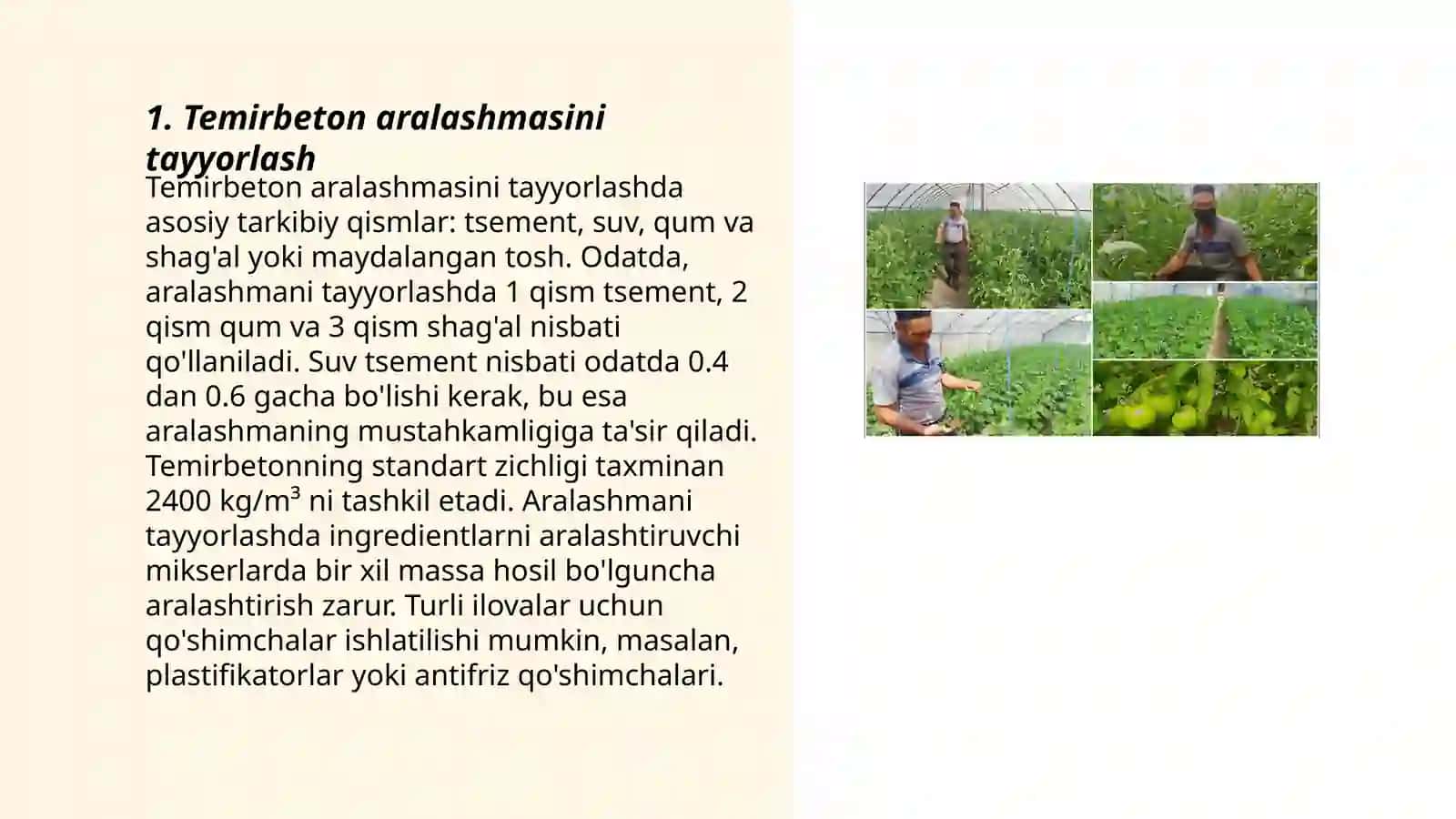 Temirbeton maxsulotlarini yetishtirish sxemasi 3