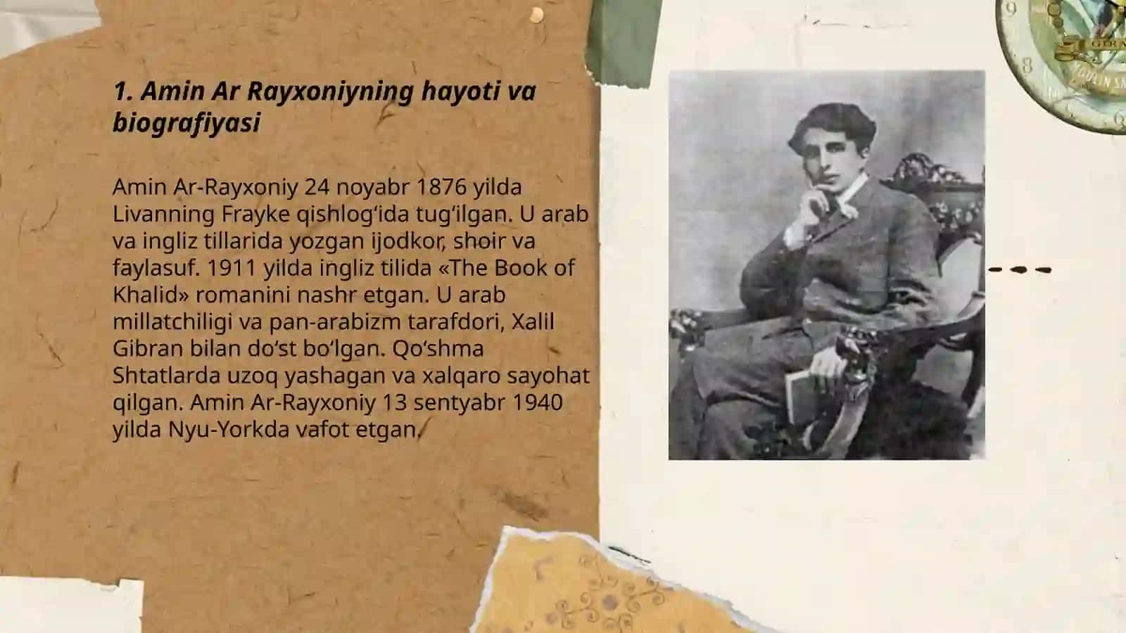 Amin Ar Rayxoniyning Hayoti va Biografiyasi 3