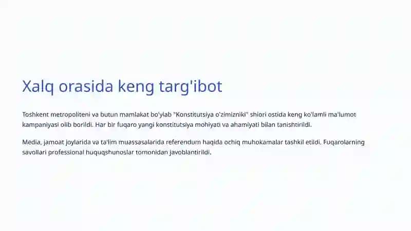 2023-yil Konstitutsiyaviy Islohotlar: Yangi O'zbekiston Konstitutsiyasi 3