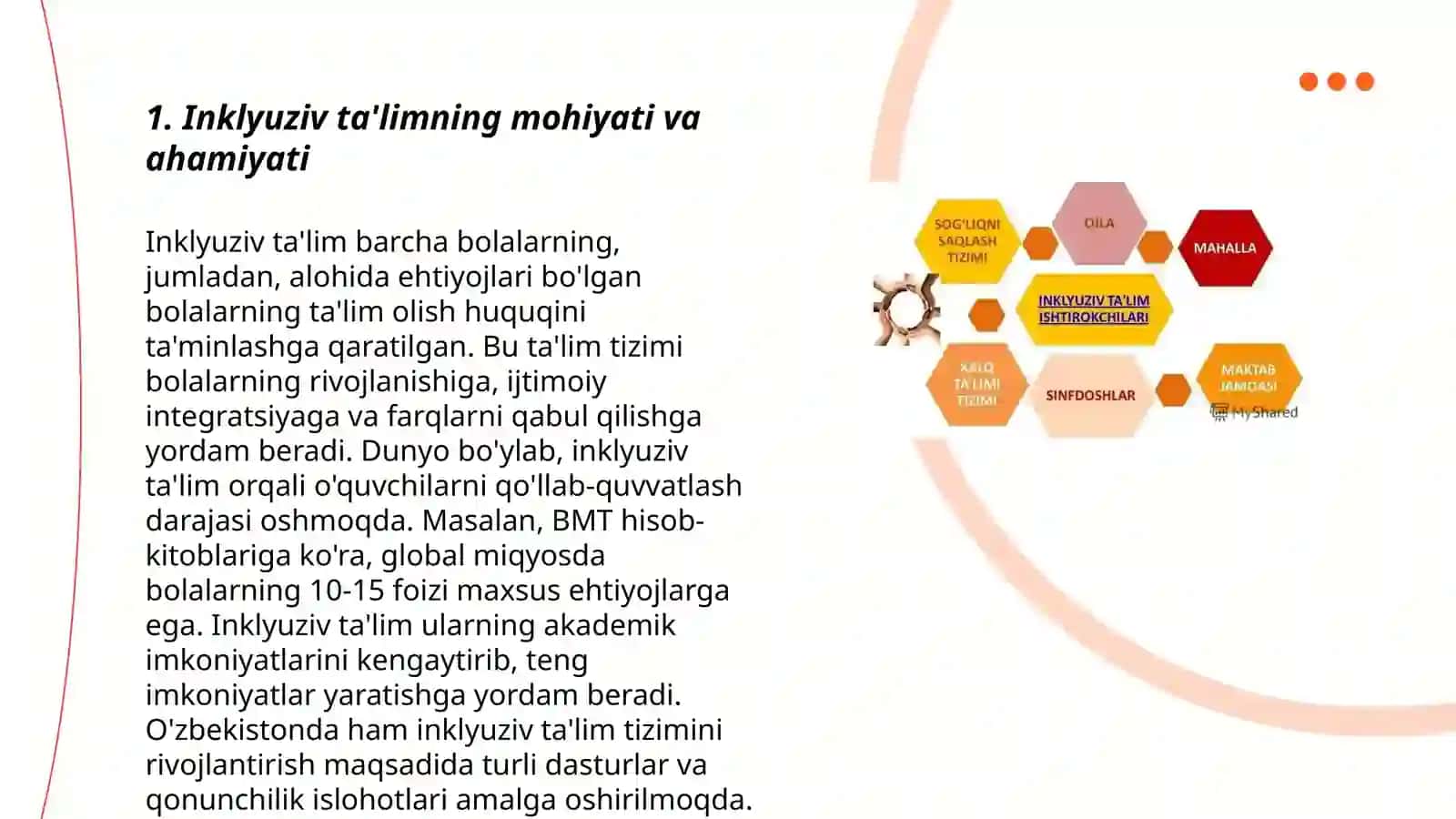 Bolalarning bilim olish huquqi inklyuziv oʻqitish 3