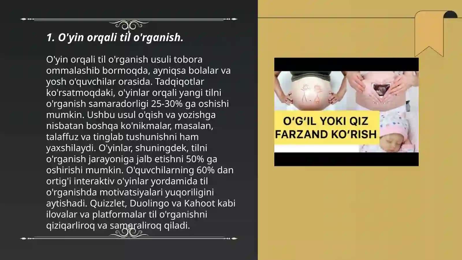 O'yin orqali til o'rganish usullari 3