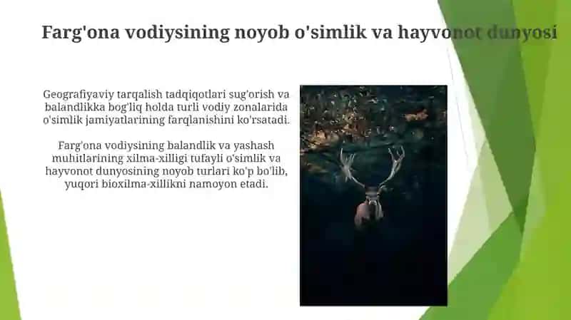 Farg'ona vodiysining noyob o'simlik va hayvonot dunyosi 3