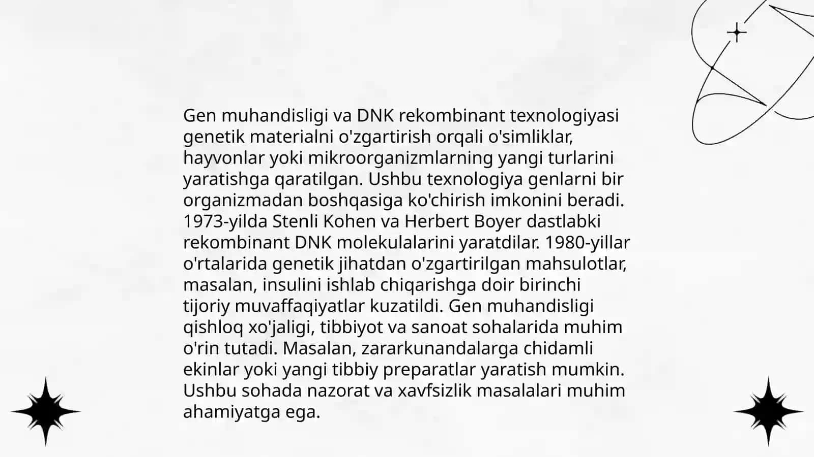 Tibbiyotda DNK rekombinantlarning qoʻllanishi 3